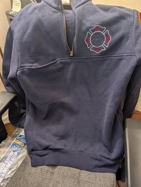 Navy Blue Fire Department Men's Sweater